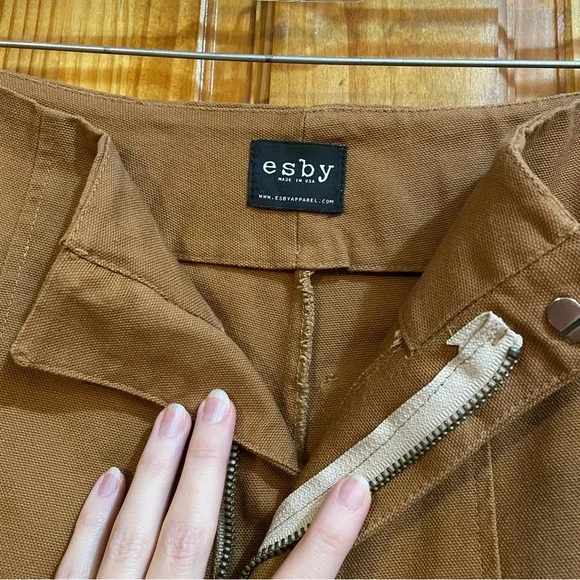 esby | Lucia wide leg canvas pant - Picture 7 of 11